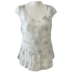 RACHEL ZOE Womens Top Sleeveless Los Angeles New York Linen Size L NWOT